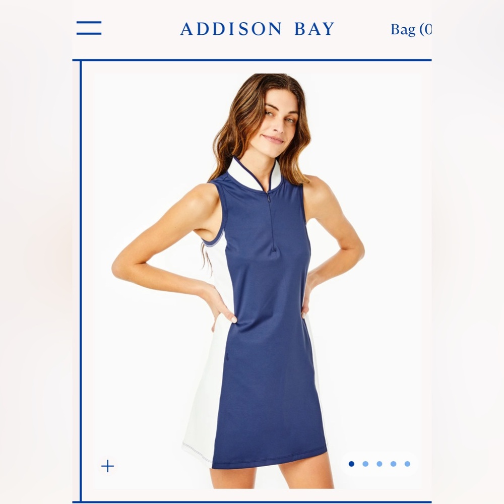 Addison Bay Bal Harbour Dress
Navy/white
Size: medium